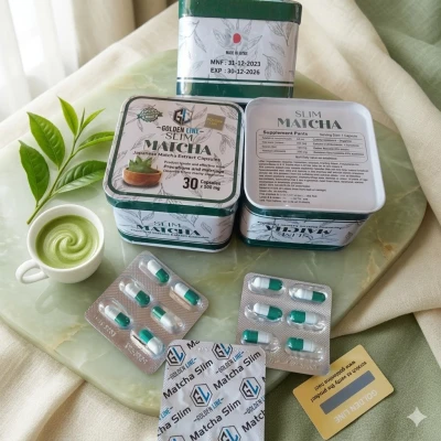 الماتشا الياباني في كبسولات حرق دهون + سد شهية + طاقة