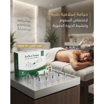 كاسات الحجامة الإسلامية – 12 قطعة